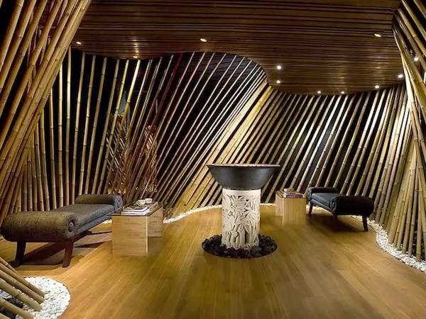 Luxury Bamboo Spa Lobby Lounge in Jimbaran Bali